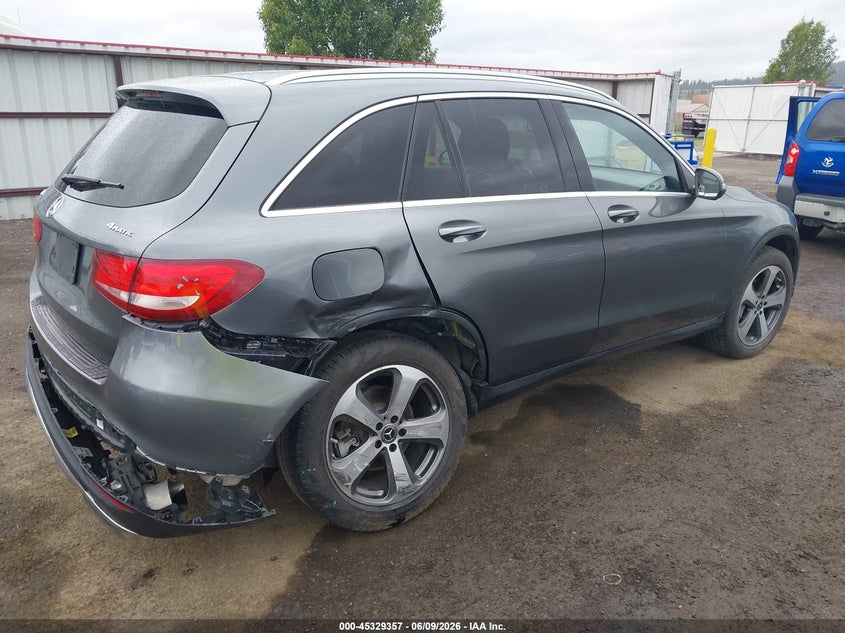 Vin: wdc0g4kbxjv063252, lot: 45827290, mercedes-benz glc 300 4matic 20184