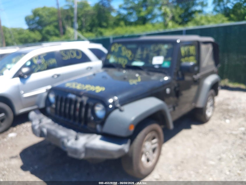 Vin: 1c4ajwag8gl270408, lot: 45827331, jeep wrangler sport 20162