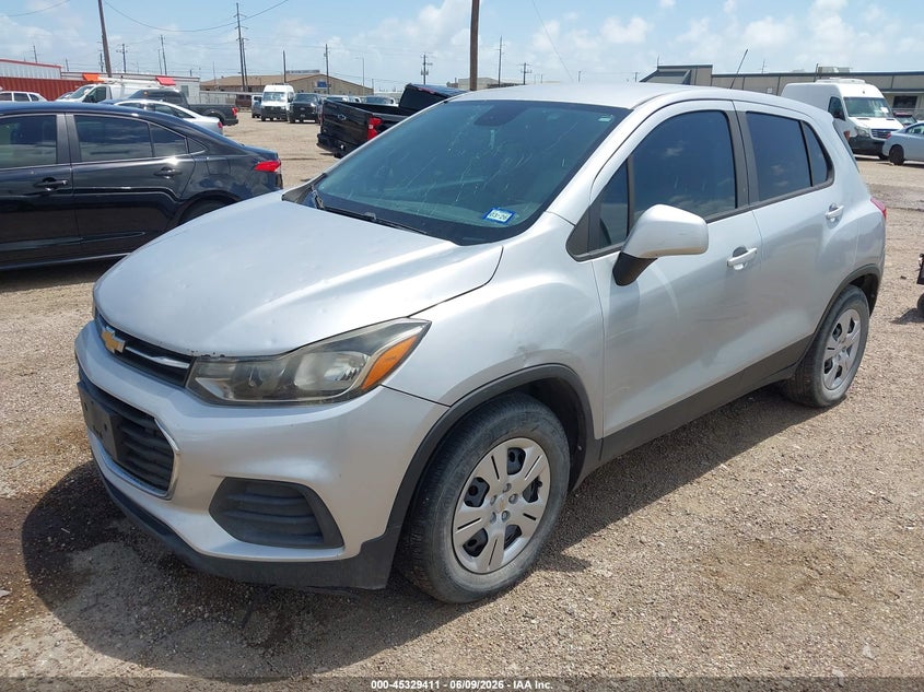 Vin: 3gncjksb4hl211308, lot: 45827344, chevrolet trax ls 20172