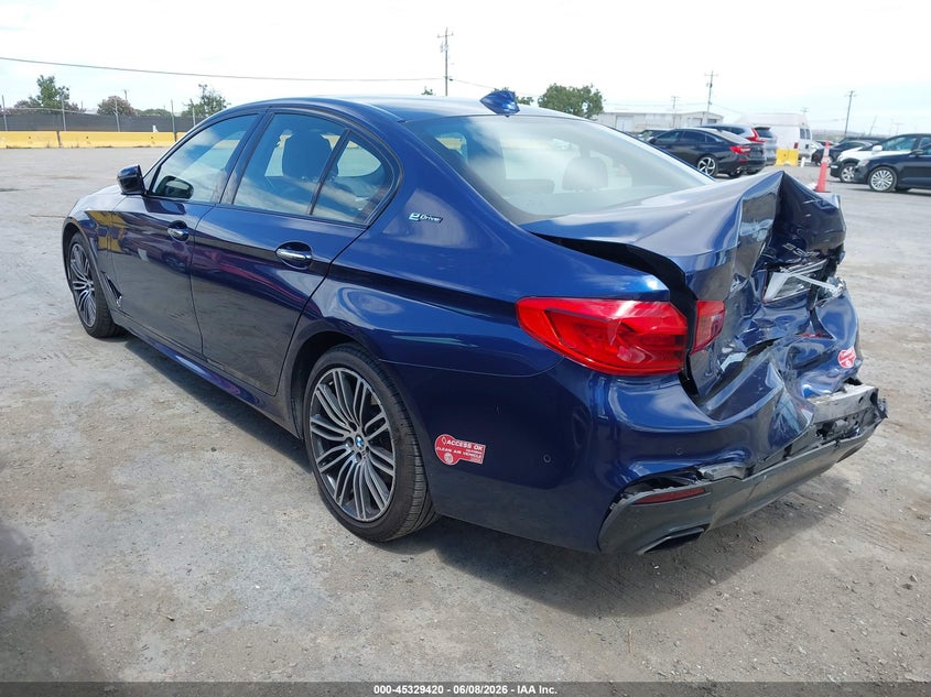 Vin: wbaja9c57jb034405, lot: 45827353, bmw 530e iperformance 20183