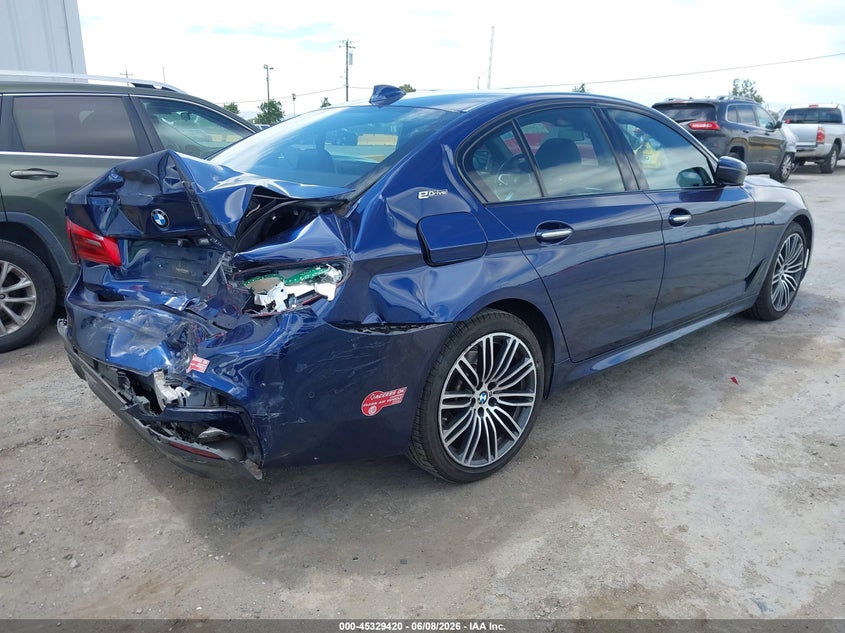 Vin: wbaja9c57jb034405, lot: 45827353, bmw 530e iperformance 20184