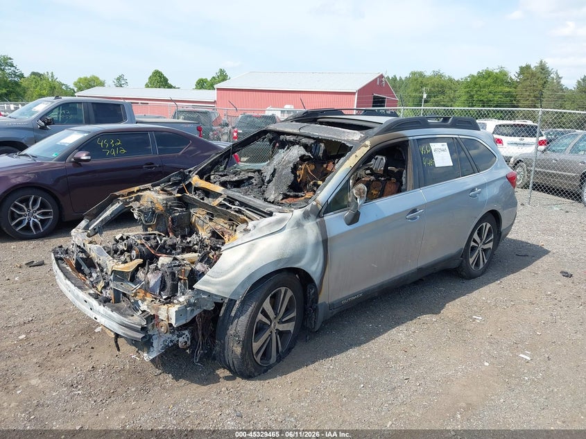 Vin: 4s4bsenc8j3345887, lot: 45827398, subaru outback 3.6r limited 20182