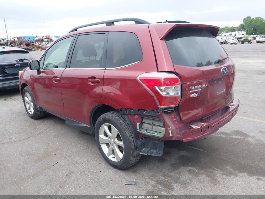 2015 SUBARU FORESTER auction photo 3