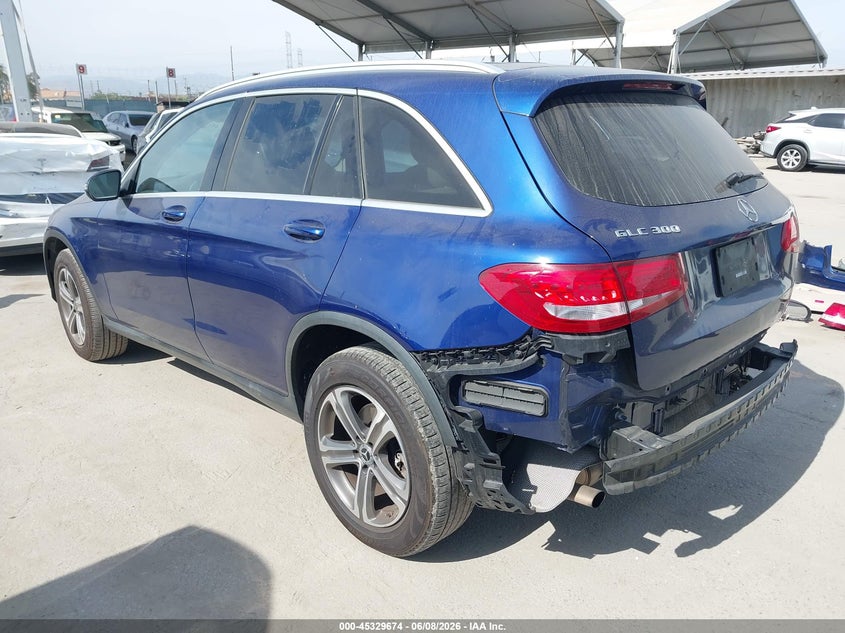 Vin: wdc0g4jb4jv062843, lot: 45827607, mercedes-benz glc 300 20183