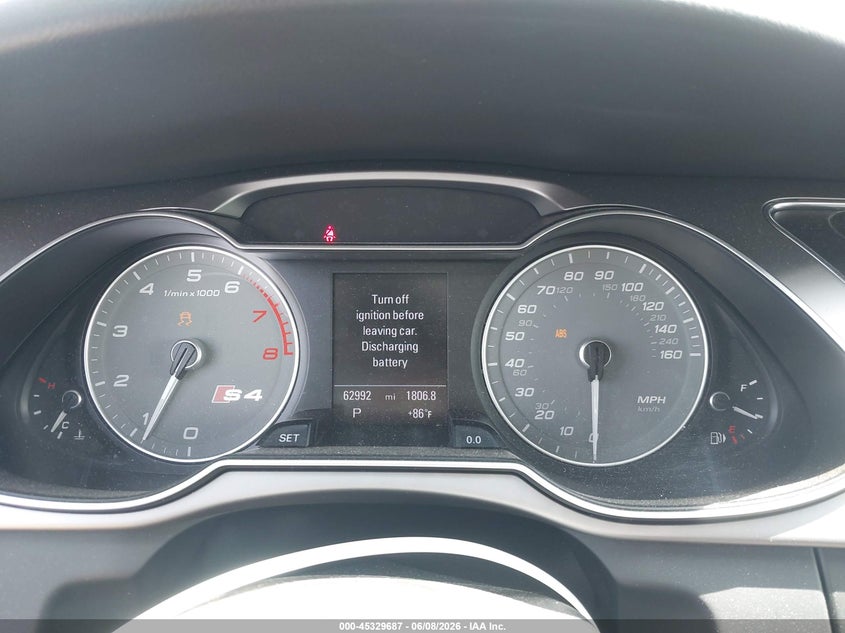 2013 Audi S4 3.0T Premium Plus VIN: WAUBGAFL8DA180594 Lot: 45329687