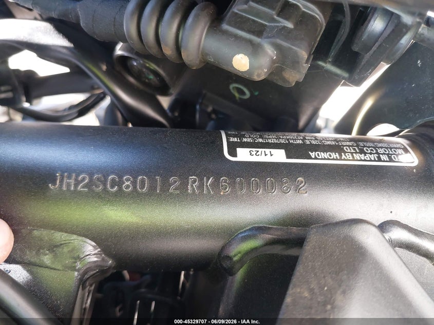 2024 Honda Cb1000 Ra VIN: JH2SC8012RK600082 Lot: 45329707