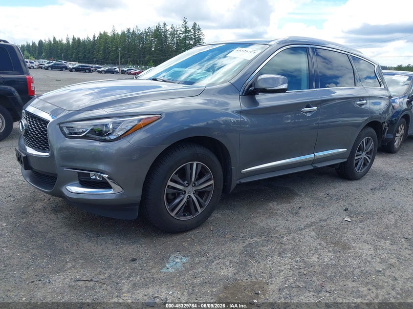 Vin: 5n1dl0mm5kc559451, lot: 45827717, infiniti qx60 luxe 20192