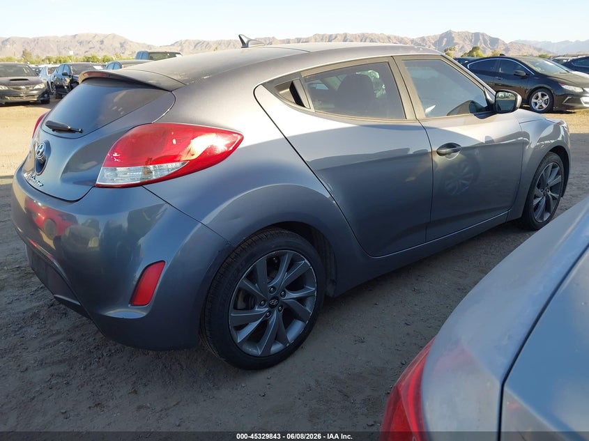 Vin: kmhtc6ad4gu291464, lot: 45827776, hyundai veloster 20164