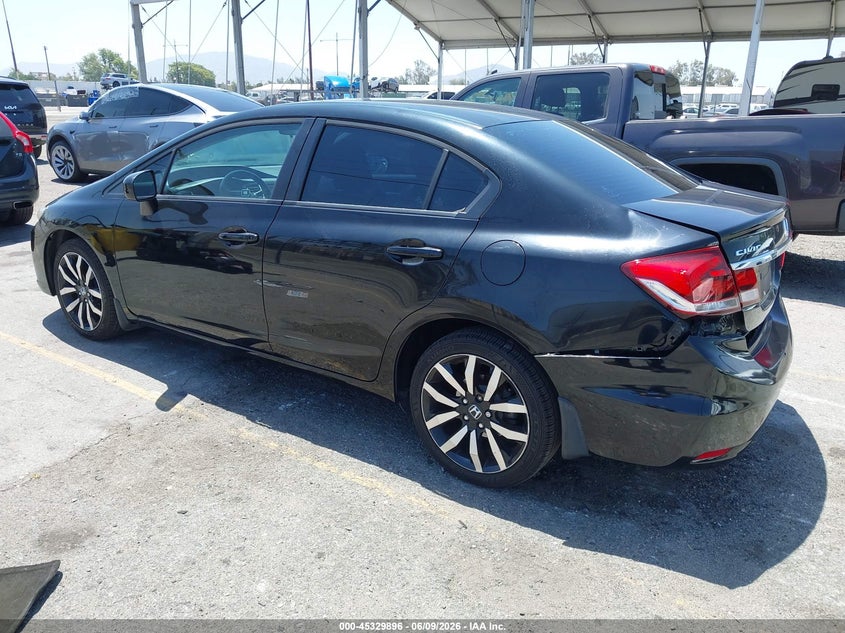 Vin: 19xfb2f90ee247670, lot: 45827829, honda civic ex-l 20143
