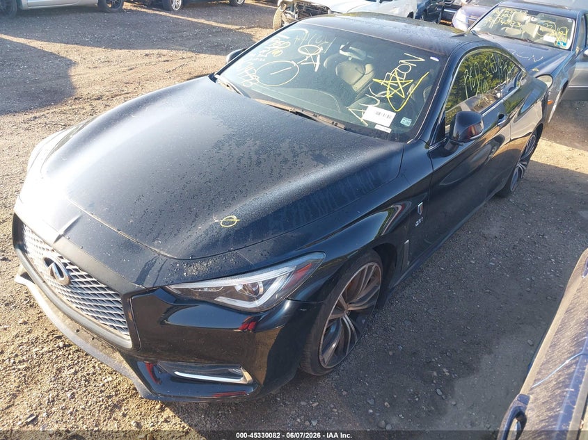 Vin: jn1cv7ek1jm200528, lot: 45828020, infiniti q60 2.0t pure 20182