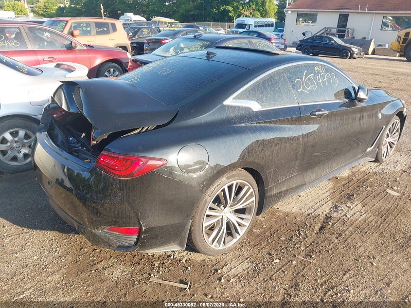 Vin: jn1cv7ek1jm200528, lot: 45828020, infiniti q60 2.0t pure 20184