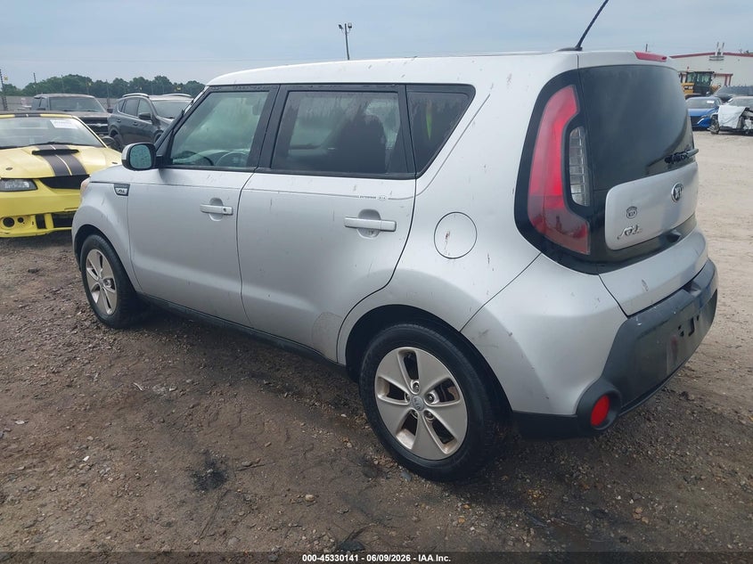 Vin: kndjn2a29g7862829, lot: 45828079, kia soul 20163