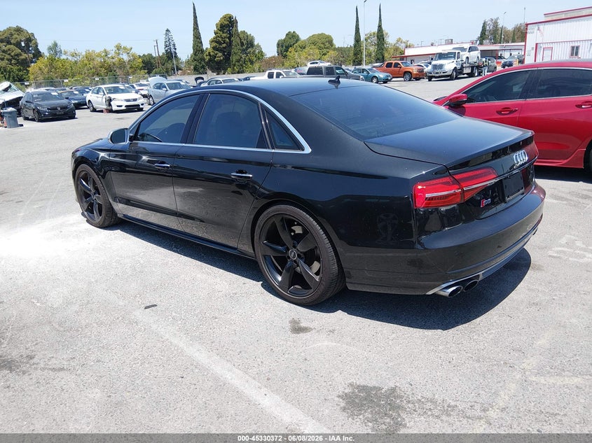Vin: wauk2afd9fn009470, lot: 45828310, audi s8 4.0t 20153