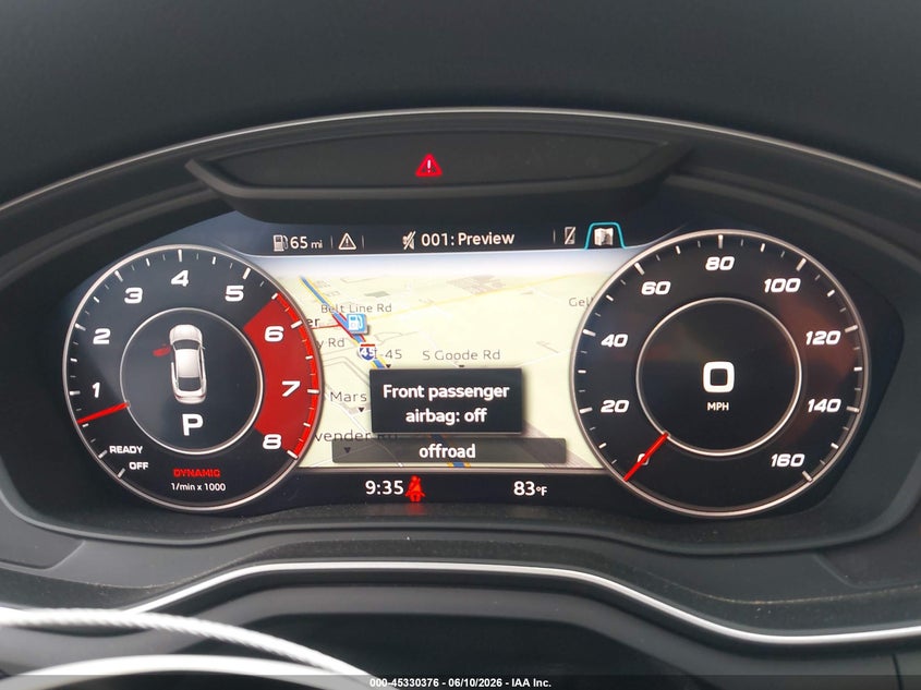 2019 Audi S5 3.0T Premium VIN: WAUC4CF54KA075817 Lot: 45330376