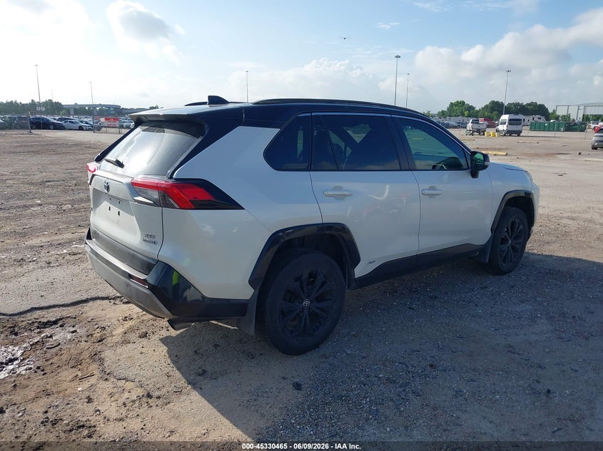 Vin: 2t3e6rfv3nw031774, lot: 45828403, toyota rav4 hybrid xse 20224