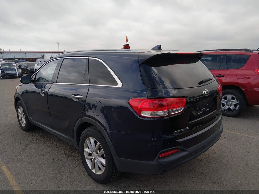 Vin: 5xypgda39gg037580, lot: 45828421, kia sorento 2.4l lx 20163