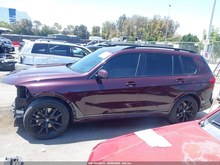 2021 BMW X7 xDrive40I VIN: 5UXCW2C07M9G93011 Lot: 45330610