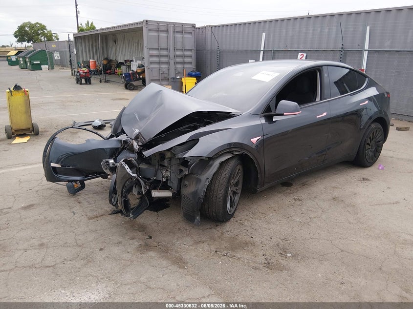 Vin: 7saygded1sf311476, lot: 45828570, tesla model y long range dual motor rear-wheel drive 20252
