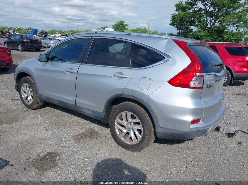 Vin: 2hkrm4h75fh604191, lot: 45828638, honda cr-v ex-l 20153
