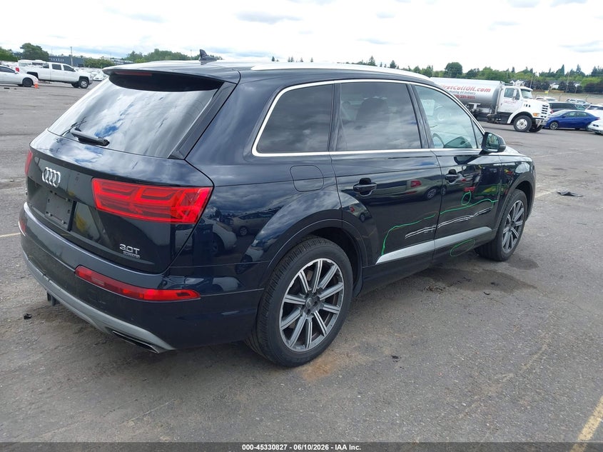 Vin: wa1laaf76hd027786, lot: 45828765, audi q7 3.0t premium 20174