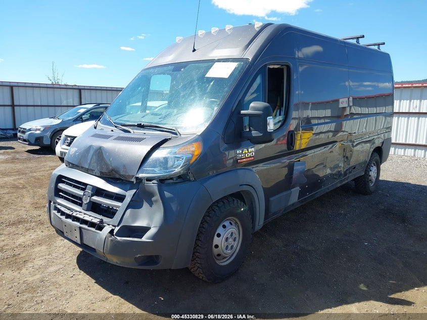 Vin: 3c6trvdg8je154821, lot: 45828767, ram promaster 2500 high roof 159 wb 20182