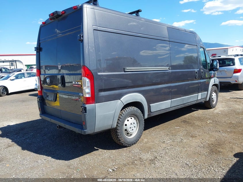 Vin: 3c6trvdg8je154821, lot: 45828767, ram promaster 2500 high roof 159 wb 20184