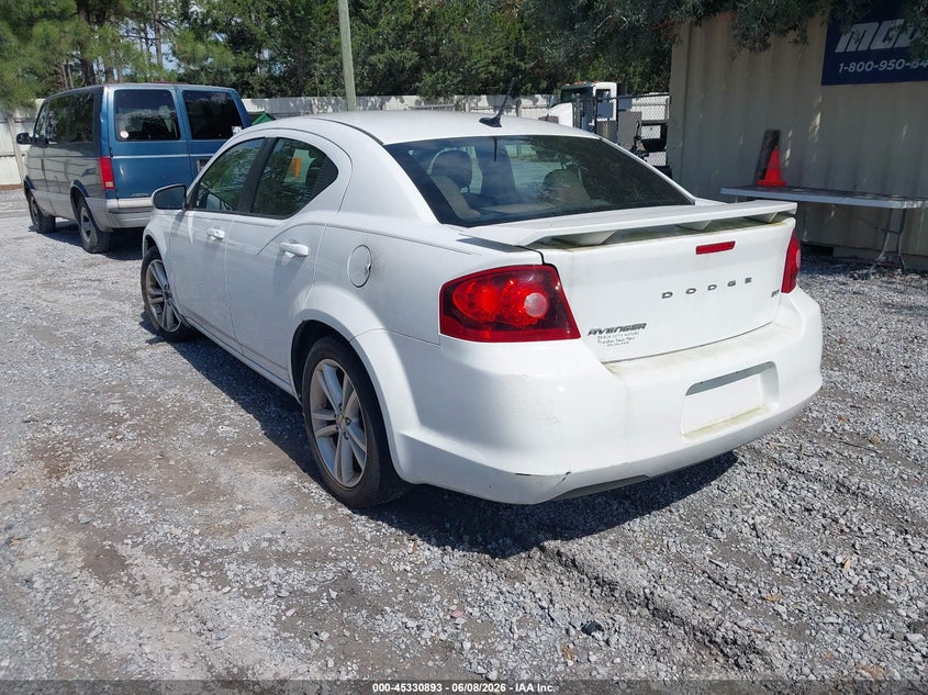 Vin: 1c3cdzcb4cn222202, lot: 45828831, dodge avenger sxt 20123
