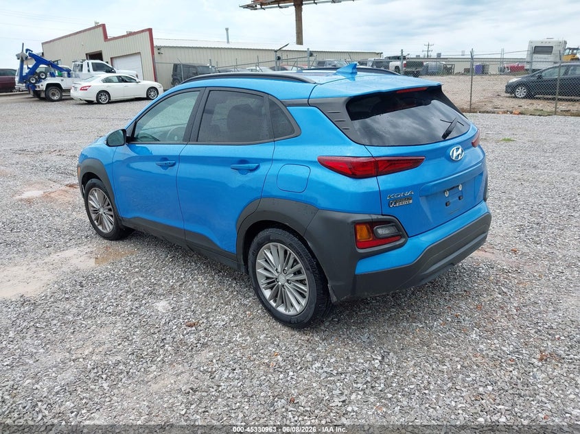 Vin: km8k62aa3lu552935, lot: 45828901, hyundai kona sel plus 20203