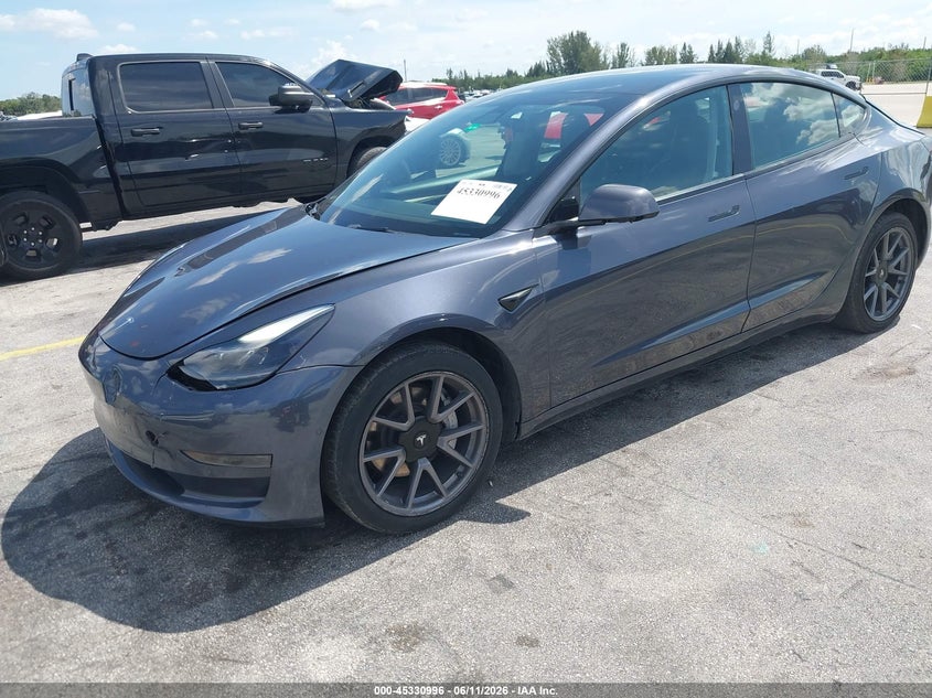 2021 TESLA MODEL 3 auction photo 2