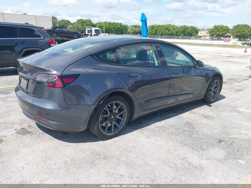2021 TESLA MODEL 3 auction photo 4