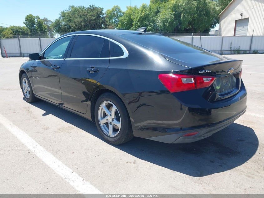 Vin: 1g1zb5st8hf144189, lot: 45829036, chevrolet malibu ls 20173