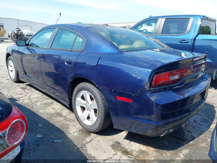 Vin: 2c3cdxbg9dh725350, lot: 45829129, dodge charger se 20133