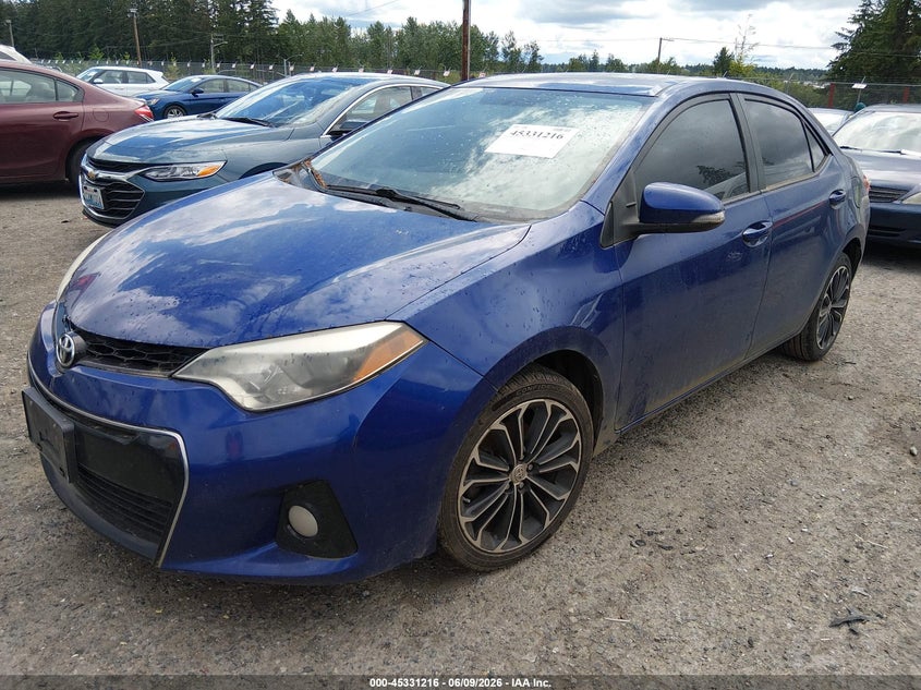 Vin: 2t1burhe2fc349452, lot: 45829152, toyota corolla s plus 20152