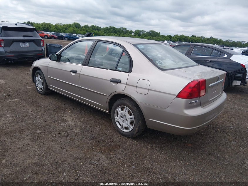 2001 HONDA CIVIC SEDAN 1.7L I-4 115HP
