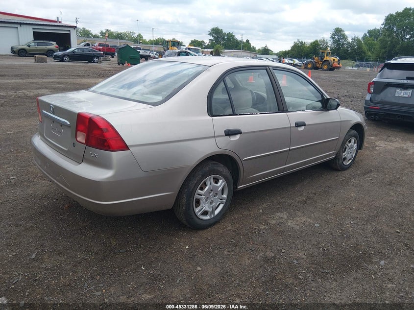 2001 HONDA CIVIC SEDAN 1.7L I-4 115HP