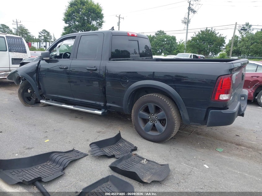 Vin: 1c6rr6gg1ks618638, lot: 45829421, ram 1500 classic warlock  4x2 6'4 box 20193