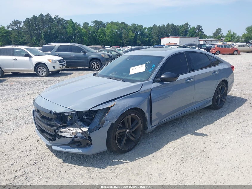 2021 HONDA ACCORD auction photo 2