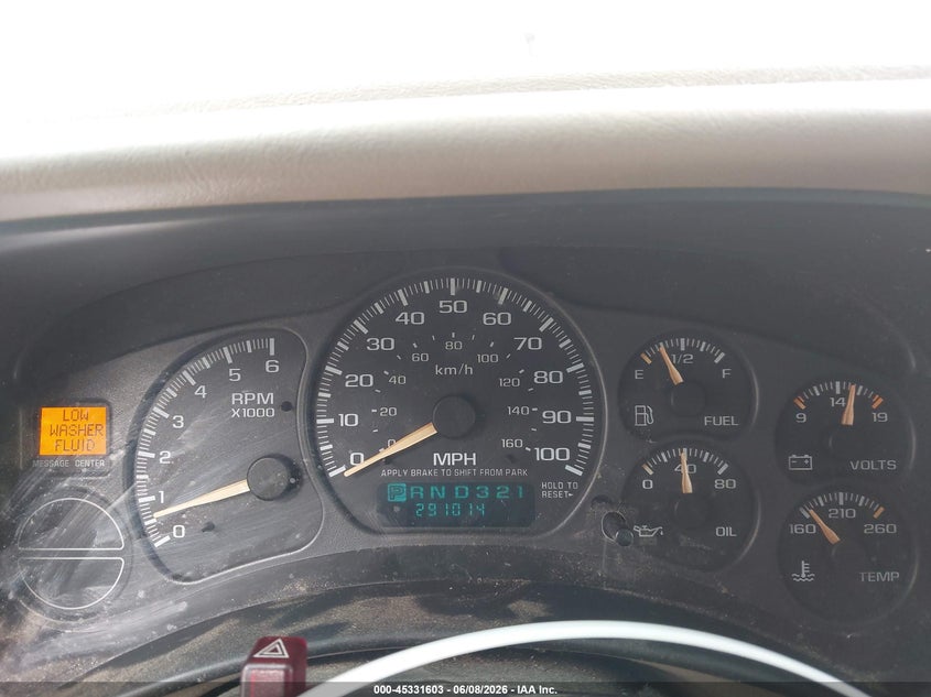 2002 CHEVROLET EXPRESS SPORT UTILITY VEHICLE 5.3L V-8 285HP