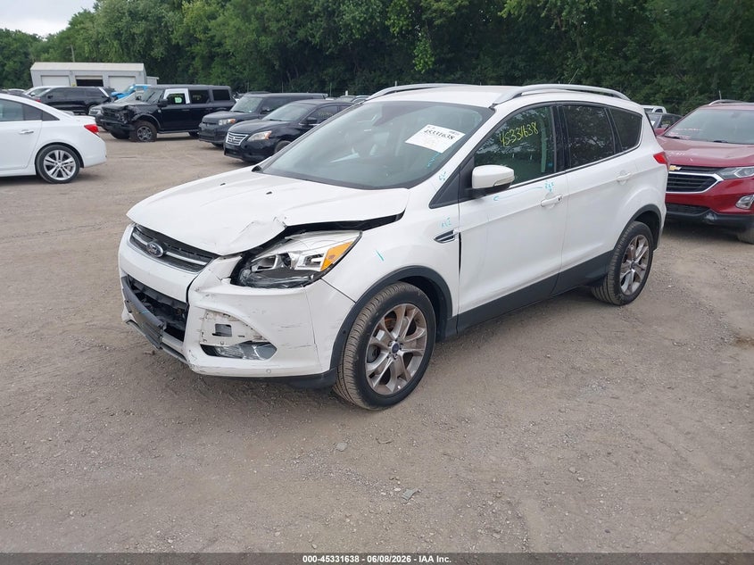Vin: 1fmcu0jx3eua37097, lot: 45829574, ford escape titanium 20142