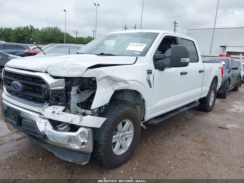 2022 Ford F-150, Left Front, IAAI, VIN 1FTFW1E80NFB78704 — photo 2