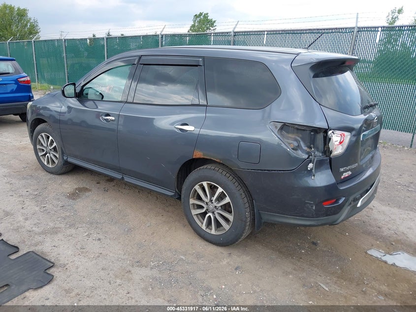 Vin: 5n1ar2mm0ec617015, lot: 45829853, nissan pathfinder s 20143