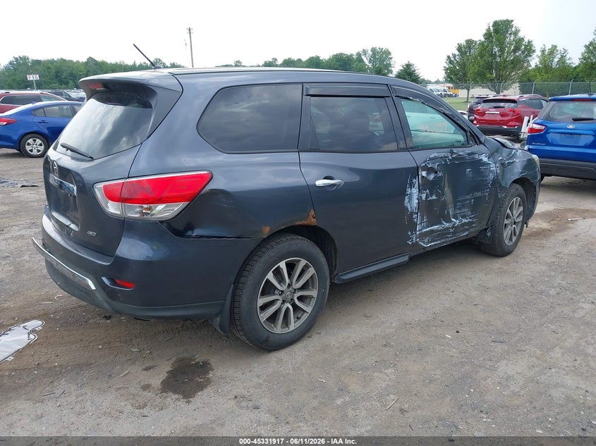 Vin: 5n1ar2mm0ec617015, lot: 45829853, nissan pathfinder s 20144