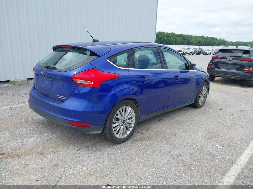 Vin: 1fadp3n27fl252706, lot: 45829885, ford focus titanium 20154