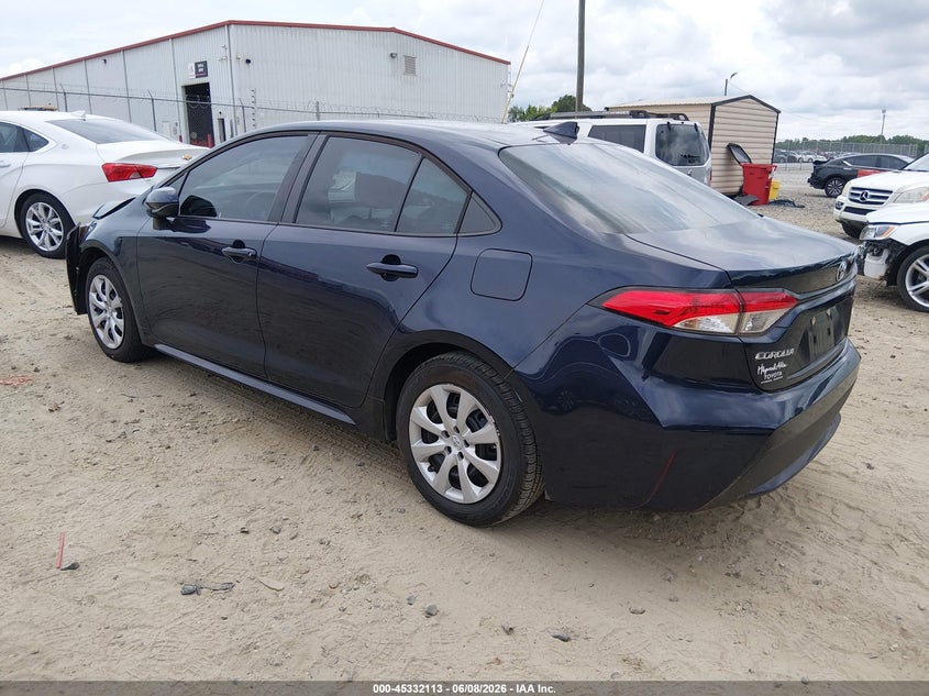 Vin: 5yfepmae2mp270586, lot: 45830049, toyota corolla le 20213