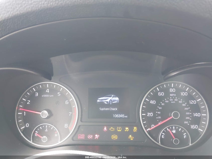 2019 Kia Optima Lx VIN: 5XXGT4L36KG307502 Lot: 45332150
