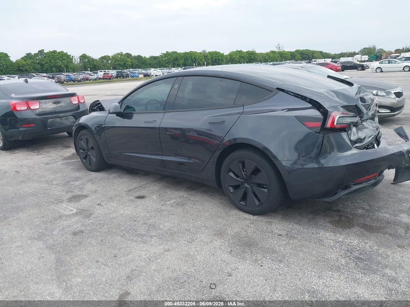 Vin: 5yj3e1ea1sf026472, lot: 45830141, tesla model 3 long range rear-wheel drive/standard rear-wheel drive 20253