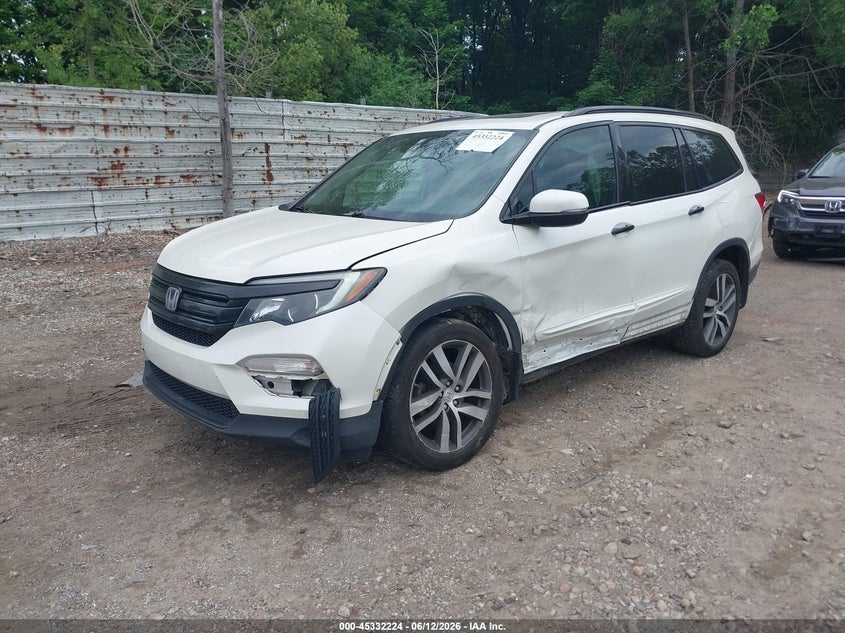 Vin: 5fnyf6h98gb115447, lot: 45830160, honda pilot touring 20162