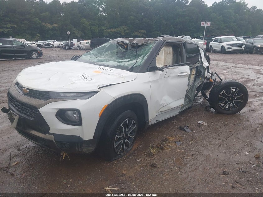 Vin: kl79mssl1mb118533, lot: 45830189, chevrolet trailblazer awd activ 20212