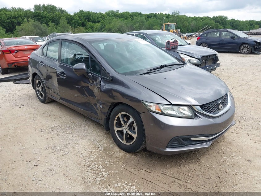 Vin: 19xfb2f72fe007505, lot: 45830265, honda civic se 2015 img_1
