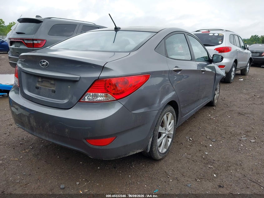 Vin: kmhcu4ae4du579751, lot: 45830282, hyundai accent gls 20134